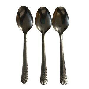 Stanley Roberts Stream Stainless Steel Tablespoons Set Of 3 Discontinued Wavy Li